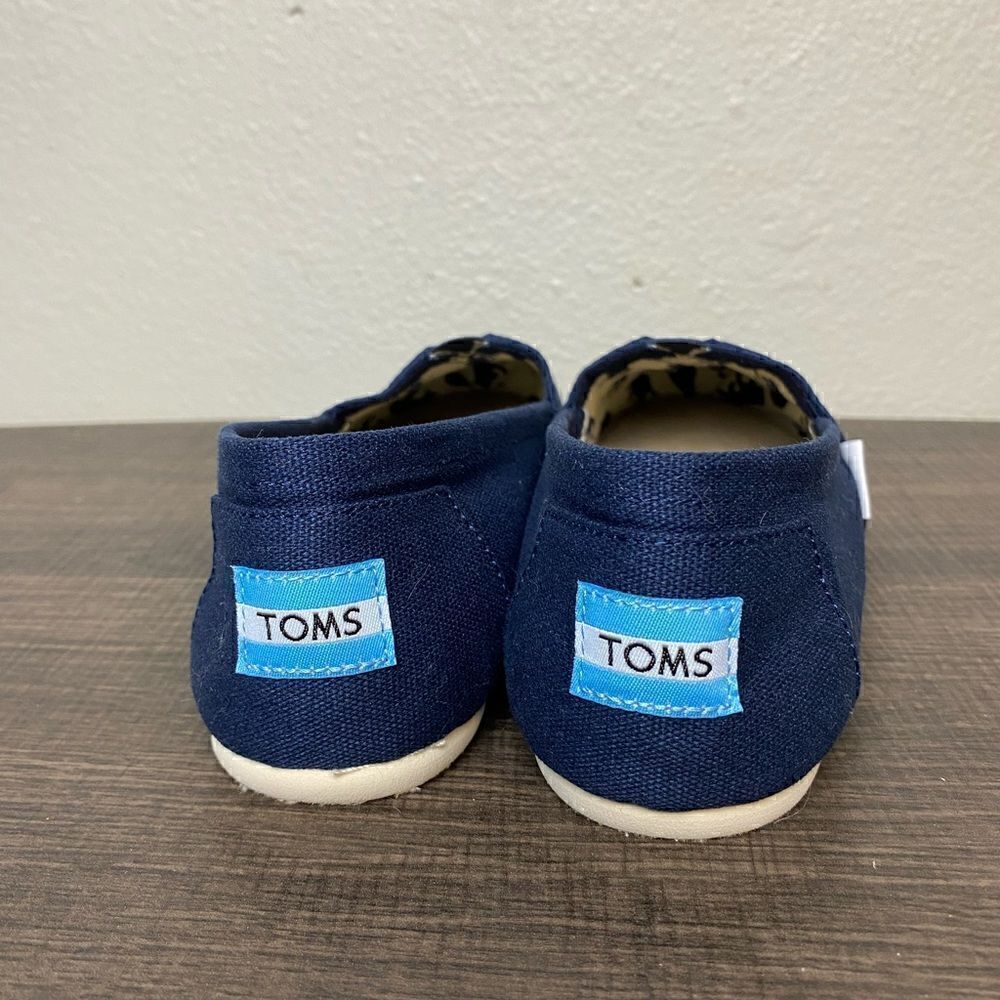 Womens Toms Canvas Classic Shoes Navy Size 7W - Picture 5 of 11